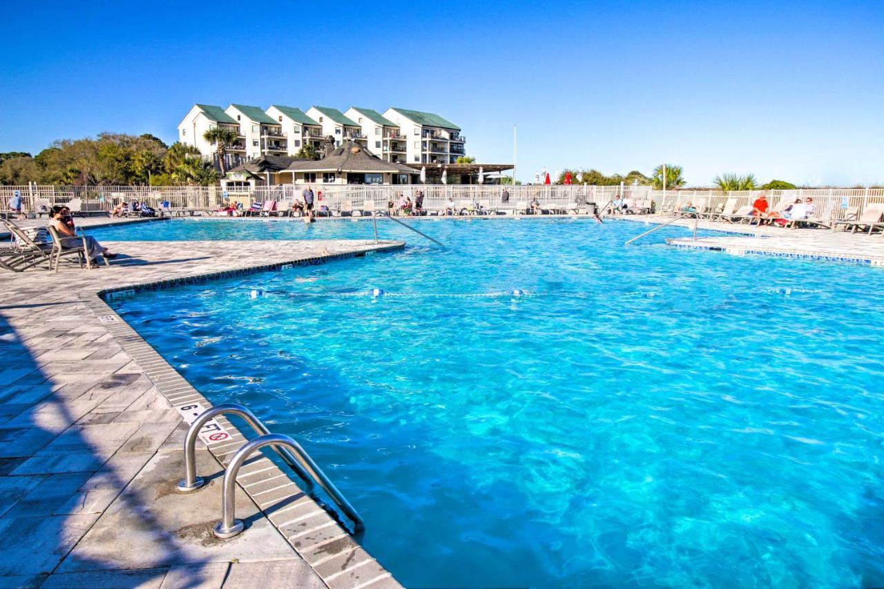 Oceanfront Condo With Beach View, Pool And Tennis! Хилтон-Хед-Айленд Экстерьер фото